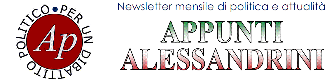 Foglio informativo dell'associazione 'Appunti Alessandrini'